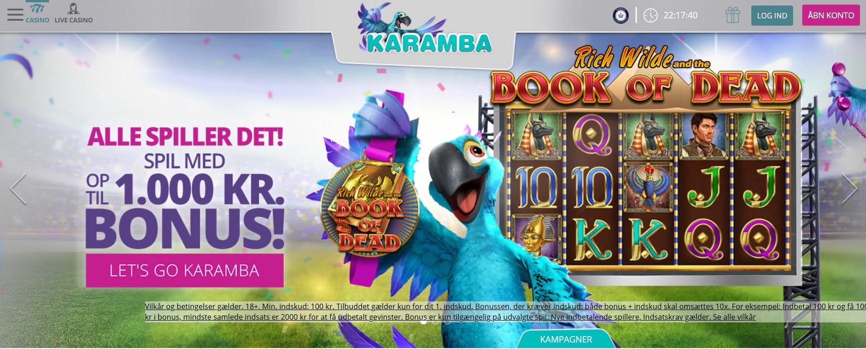 Prøv Karamba Casino mobile